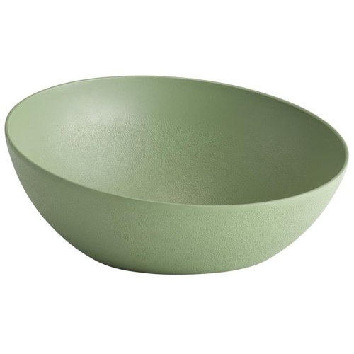 BUFFET PLATE DIAM. 32.5CM. HG T. 14CM. GREEN ALUMINUM FROSTFIRE