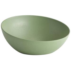 ASSIETTE BUFFET DIAM. 32,5CM. HG T. 14CM. FROSTFIRE EN ALUMINIUM VERT