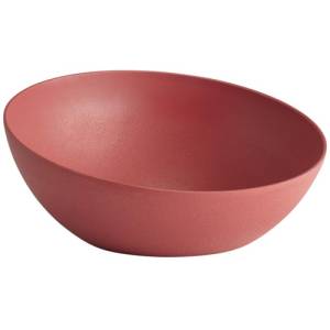 BUFFET PLATE DIAM. 32.5CM. HG T. 14CM. RED ALUMINUM FROSTFIRE