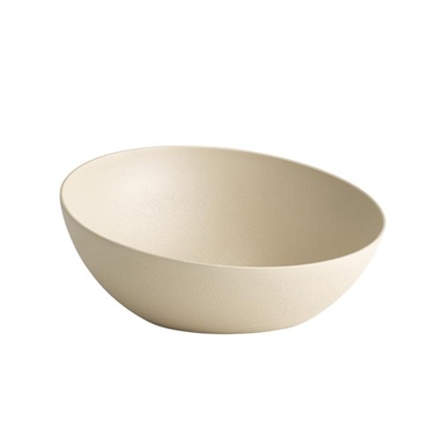 BUFFETSCHAAL DIAM. 26,5CM. HGT. 12CM. BEIGE ALUMINIUM FROSTFIRE
