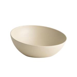 BUFFET PLATE DIAM. 26.5CM. HG T. 12CM. BEIGE ALUMINUM FROSTFIRE