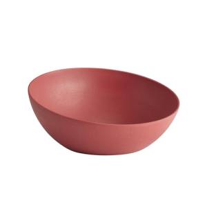 ASSIETTE BUFFET DIAM. 26,5 cm. HG T. 12CM. FROSTFIRE EN ALUMINIUM ROUGE