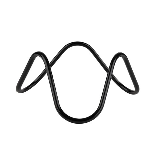 Buffetverhoger diem. 20cm. hgt. 9,5cm. zwart metaal Wave