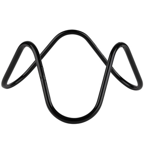 Buffetverhoger diem. 24cm. hgt. 13cm. zwart metaal Wave