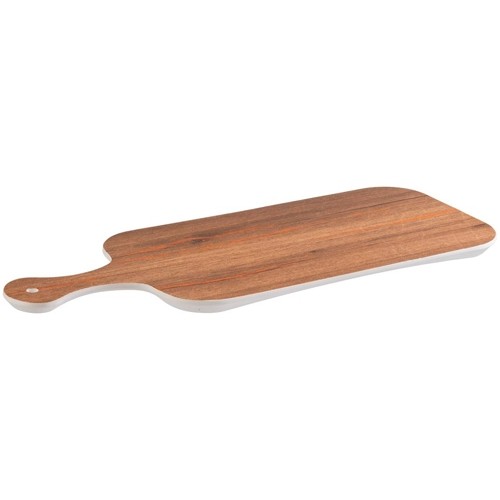Serveerschaal met handvat afm. 50x20cm. bruin melamine Crazy wood