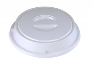 Overlapping lid for plate diameter 23cm. Color white Hotplast . Temperature +140 °c.
