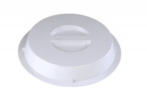 Deckel für Teller mit 23 cm Durchmesser. Farbe: Weiß. Material Hotplast . Temperaturbeständigkeit: +140 °C.