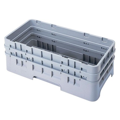 Vaatwaskorf half Universeel m/2-opzetrand afm. 50x25cm. kleur grijs Cambro Camrack