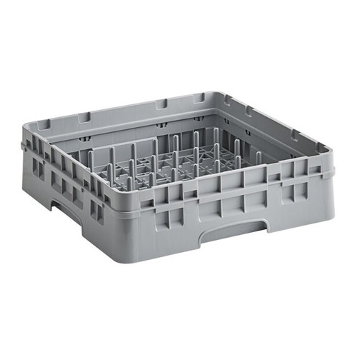 Vaatwaskorf m/1-opzetrand 5x9 pennen afm. 50x50cm. kleur grijs Cambro Camrack