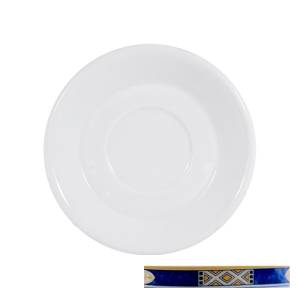 Koffieschotel europa kleur wit m/decor Egypto Blue Nova