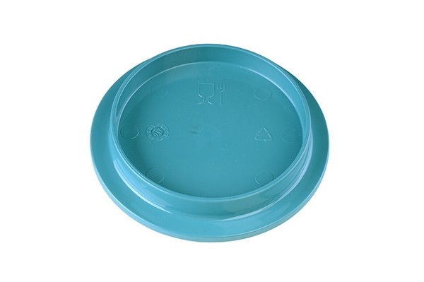 Couvercle pour bol à soupe à revers court, diamètre 10,8 cm, couleur verte, plastique thermodurcissable à +180 °C