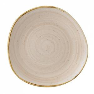 Bord organic afm. 28,6cm. Churchill Stonecast kleur Nutmeg Cream