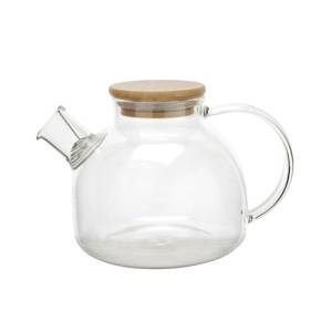 Theepot inh. 0,8ltr. dubbelwandig glas