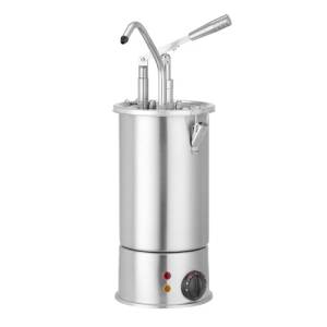 Sausverwarmer met pomp inh. 3l. roestvast staal Hendi