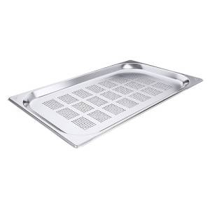 GASTRONORM CONTAINER 1/1-20MM. DEEP PERFORATED WITHOUT HANDLES STAINLESS STEEL 18/10