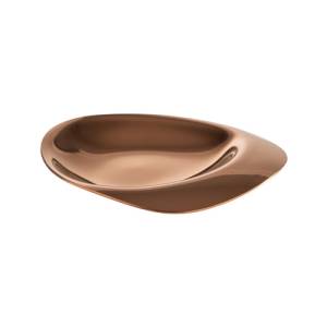 TAILLE DU BOL/PLANCHE. 8,5X8CM. GALETS CUIVRE INOX LOT DE 4 PIÈCES