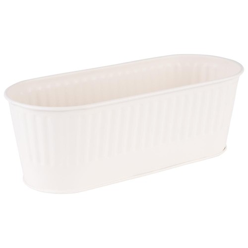 CUTLERY TRAY/BASKET SIZE 29.5X12CM. HG T. 10CM. WHITE STAINLESS STEEL