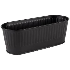 CUTLERY TRAY/BASKET SIZE 29.5X12CM. HG T. 10CM. BLACK STAINLESS STEEL