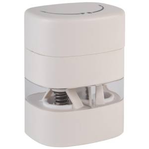 PEPPER AND SALT MILL 2 IN 1 DIM. 6X5CM. HG T. 8CM. WHITE PLASTIC