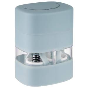 PEPPER AND SALT MILL 2 IN 1 SIZE 6X5CM. HG T. 8CM. BLUE PLASTIC