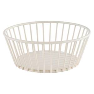 WIRE BASKET DIAM. 20CM. HG T. 8,5CM. WHITE METAL URBAN