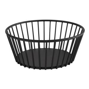 WIRE BASKET DIAM. 17CM. HG T. 7CM. BLACK METAL URBAN