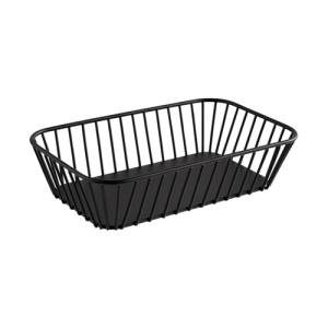 Draadmand afm. 1/4gn. hgt. 7,5cm. zwart metaal Urban