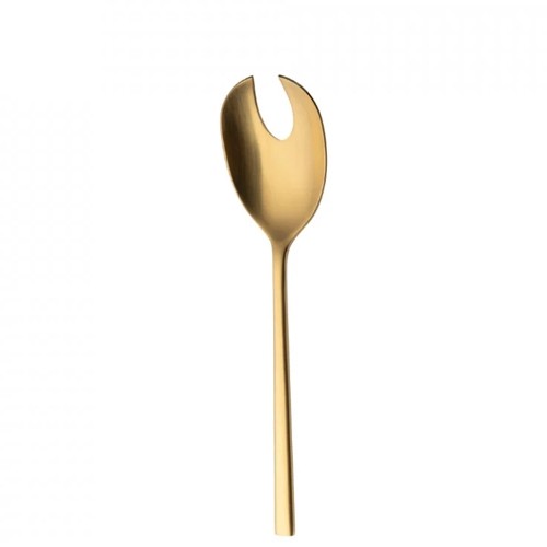 SALAD FORK MODEL IBIZA SATIN GOLD SOLA 18/10