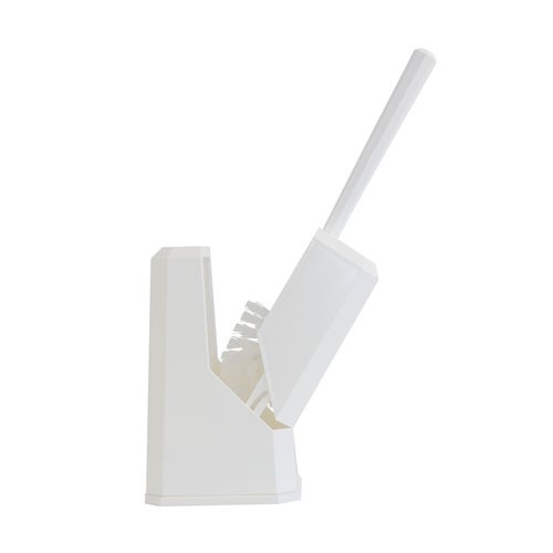 TOILET BRUSH HOLDER WALL MOUNTED COLOR WHITE PLASTIC
