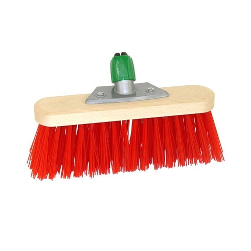 STRASSENBESEN HOLZ/NYLON ROT 30CM.