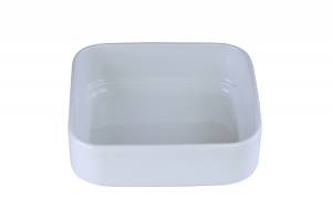 GASTRONORM DISH 1/6GN WITH FLAT BOTTOM HEIGHT 6CM. COLOR WHITE NOVA