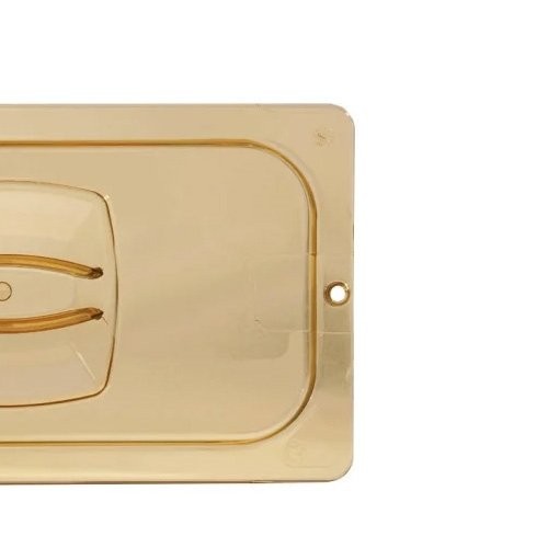 GASTRONORM-DECKEL HEISSE PFANNE GN 1/6 MIT GRIFF FARBE BERNSTEIN CAMBRO