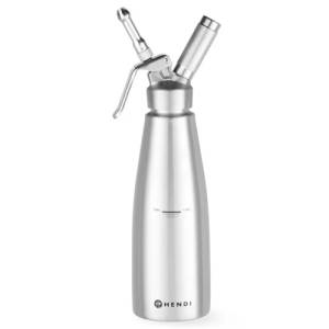 Slagroomapparaat inh. 1ltr. roestvrijstaal Profi Line Hendi