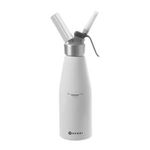 WHIPPED CREAM MACHINE CONT. 0.5LTR. WHITE ALUMINIUM PROFI LINE HENDI