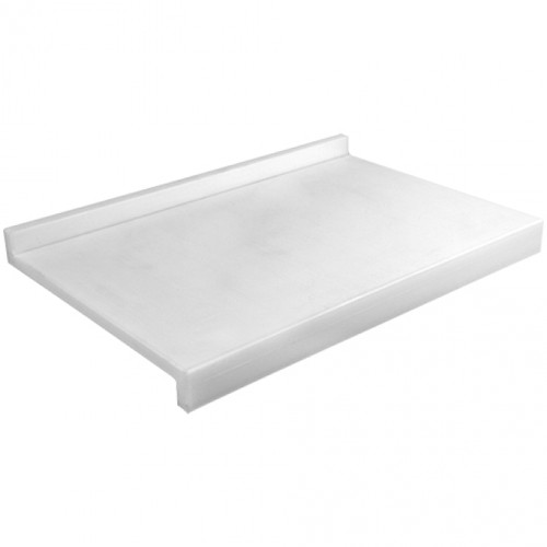 Trancheerblad afm. 60x40cm. wit polyethyleen zonder geul Caterchef