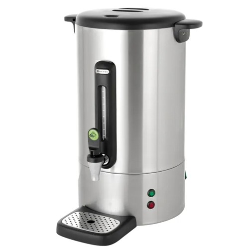 Fassungsvermögen des Perkolators/Heißgetränkekessels 14LTR. SILBERNES EDELSTAHL-DESIGN VON BRONWASSER HENDI