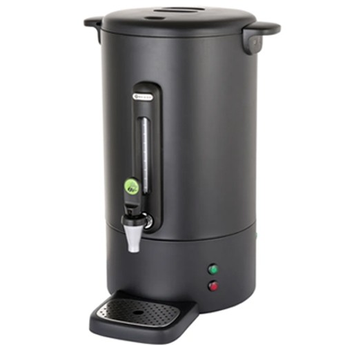 CAPACITÉ BOUILLOIRE PERCOLATEUR / BOISSONS CHAUDES 14 litres. DESIGN EN ACIER INOXYDABLE NOIR MAT PAR BRONWASSER HENDI