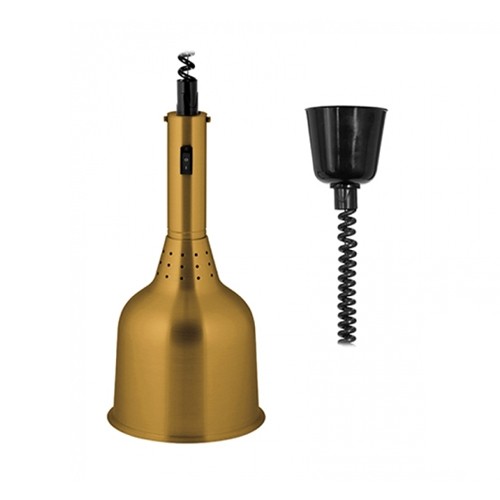 LAMPE CHAUFFANTE DIAM. RÉGLABLE. 18CM. HG T. 84-137CM. 230V/250W CUIVRE ALUMINIUM