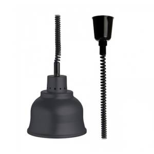 HEAT LAMP ADJUSTABLE DIAM. 22.5CM. HG T. 70-170CM. 230V/250W BLACK ALUMINIUM CATERCHEF