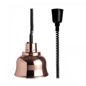 Warmtelamp verstelbaar diam. 22,5cm. hgt. 70-170cm. 230v/250w Koper aluminium Caterchef