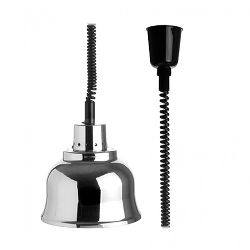 LAMPE CHAUFFANTE DIAM. RÉGLABLE. 22,5 cm. HG T. 70-170CM. CATERCHEF EN ALUMINIUM CHROMÉ 230V/250W