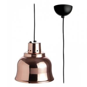 WÄRMELEUCHTE DURCHM. 22,5 cm. HG T. 22-180CM. 230V/250W KUPFER ALUMINIUM CATERCHEF