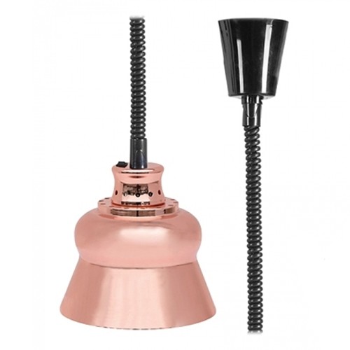 WÄRMLAMPE EINSTELLBAR DURCHM. 22,8 cm. HG T. 50-180CM. 230V/250W KUPFERMETALL CATERCHEF