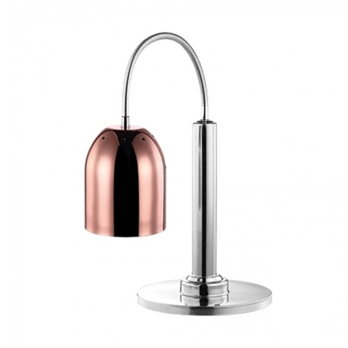 WÄRMELEUCHTE AUF SOCKEL DIM. 25X48,6CM. HG T. 61CM. 230V/250W KUPFER EDELSTAHL CATERCHEF