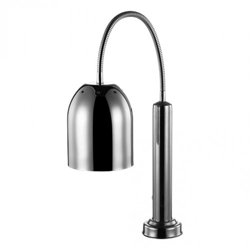 LAMPE CHAUFFANTE DIM. 15,6X45CM. HG T. 60CM. CATERCHEF EN ACIER INOXYDABLE CHROMÉ 230V/250W
