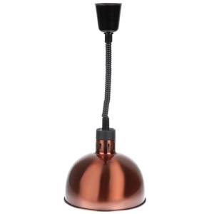 LAMPE CHAUFFANTE DIAM. RÉGLABLE. 20CM. HG T. 28-152CM. BUFFLE EN ACIER CUIVRÉ 230V/250W