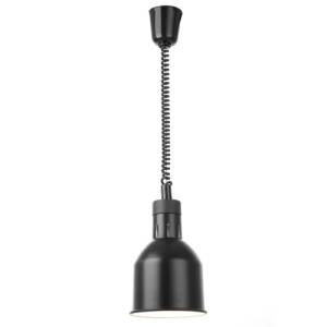 WÄRMLAMPE EINSTELLBAR DURCHM. 17,5 cm. HG T. 70-150CM. 230V/250W SCHWARZES ALUMINIUM HENDI