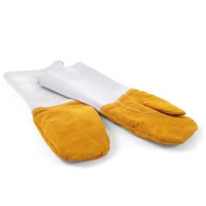 Hittebestendige barbecue wanten set 2 stuks leer Hendi