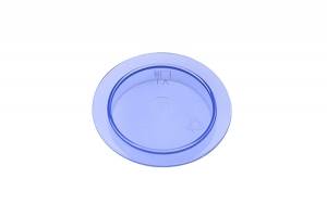 Deksel tbv sauskom diam. 6,9cm. kleur transparant blauw Hotplast +140 °c