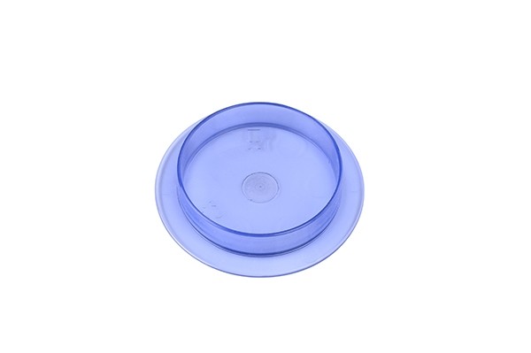 ABDECKUNG FÜR SOSSENSCHÜSSEL DURCHM. 6,9 cm. FARBE TRANSPARENT BLAU HOTPLAST +140 °C